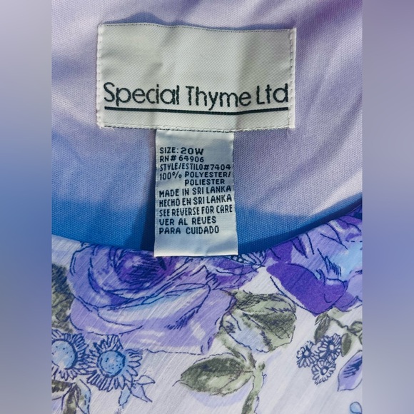 Liz & Co NWT Blue A-line Ombre Patterned Skirt - Picture 8 of 9